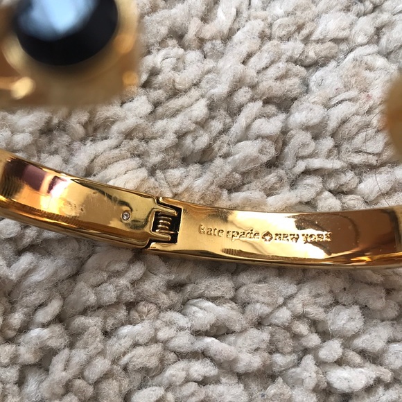 Kate Spade - Black and Gold Bangle Cuff Bracelet - Picture 3 of 5